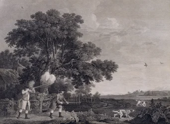 Tir, planche 3, gravé par William Woollett (1735-85) 1770